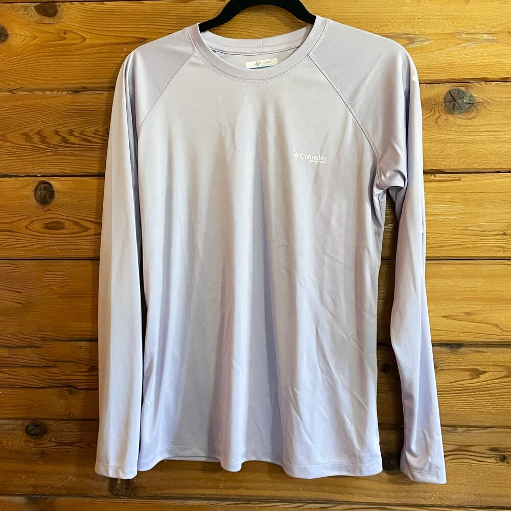 Columbia Women's Tidal Tee Purple Shirt Long Sleeve Medium